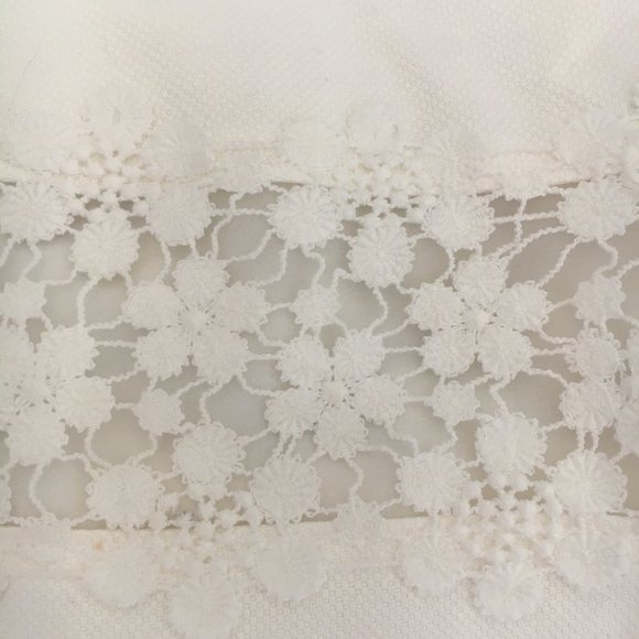 J. Crew | White Lace Striped Shift Dress (2) - Picture 4 of 6